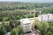 9 июня 2020 Вид на лес с высоты нового дома
